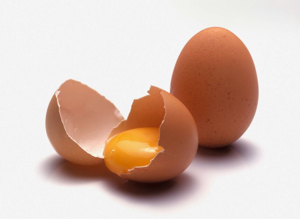 남성의 힘을위한 닭고기 달걀